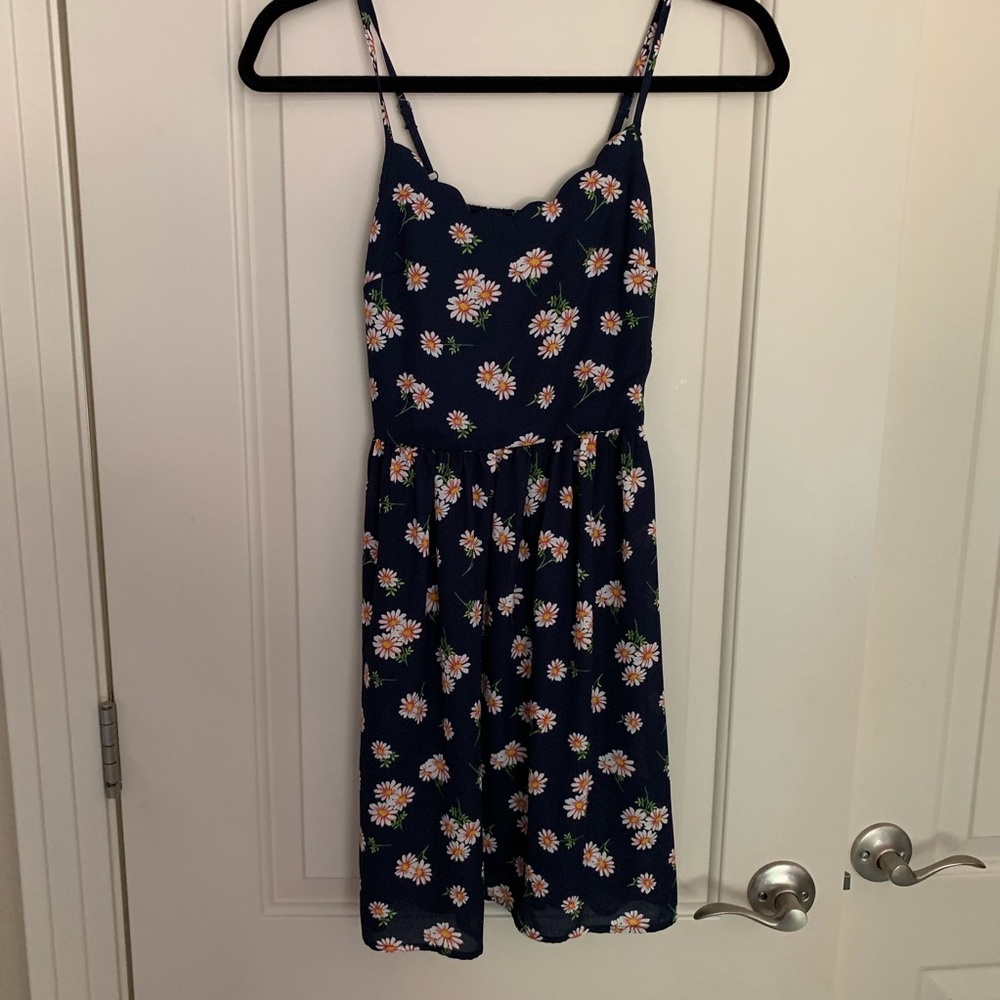 Navy with Daisies Dress!